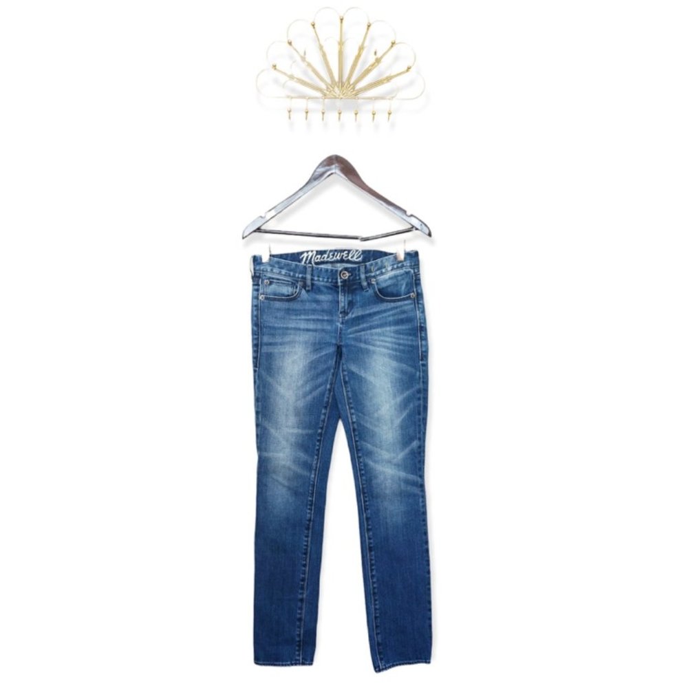 Madewell Mid Rise Slim Straight Leg Dark Wash Jeans Size 24 x 32
